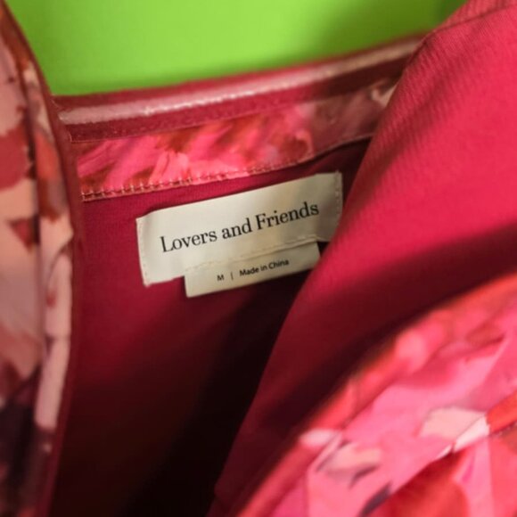 Lovers + Friends Mallory Gown – Monet Floral Print, Size M - Picture 9 of 9